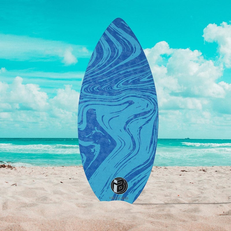 iBoard 41” Skipper Skimboard with High Gloss Coat Wooden Skim Boards for Beginners, Teenagers and Adults Beach Skimboard 3 Color Traction Pad to Choose - Image 5